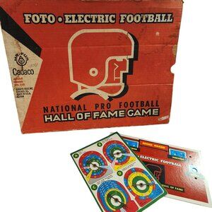 Vintage Foto Electric Football Hall Of Fame Game By Cadaco